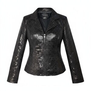 Animal Print Black Selene Sport Coats, Jackets Size 6 Excellent Condition